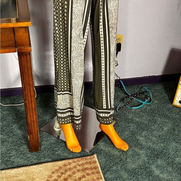 INC International Concepts Charcoal Blouse Pant Jumpsuit - Picture 4 of 16